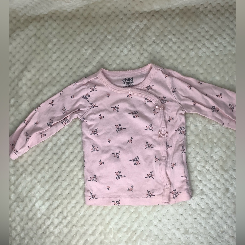 Child of Mine by Carters Baby Shirt Pink Floral 3–6 Months 🌸👶
